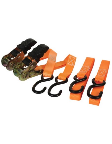 RATCHET TIE-DOWN 500 kg - 25 mm x 5 m - 2 pcs