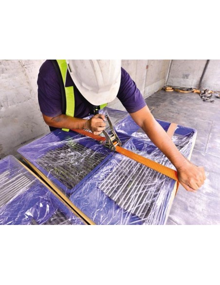 SPANNGURT MIT RATSCHE UND HAKEN - MAX. 1000 kg 4.5 m x 50 mm