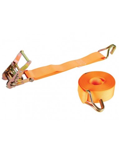 RATCHET TIE-DOWN WITH HOOKS - max. 1000 kg - 9 m x 50 mm