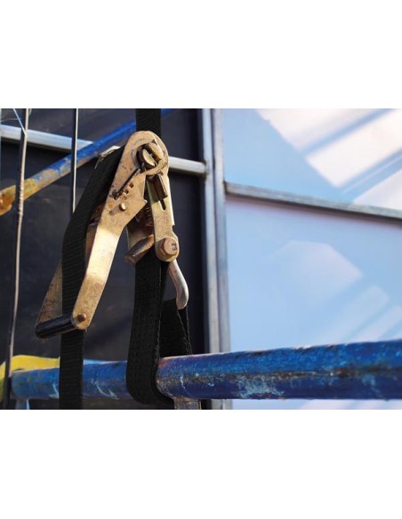 ROBUUSTE SPANBAND MET OPSPANRATEL 1000 kg - 50 mm x 12 m