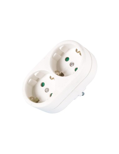 2-FACH-STECKDOSEN-VERTEILER - SCHUTZKONTAKTSCHUKO