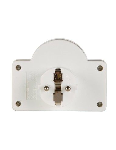 ADAPTOR WITH ON/OFF SWITCH - 2 SOCKETS - PIN EARTH
