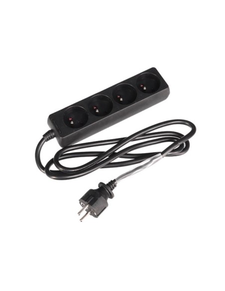 BLOC MULTIPRISES 4 PRISES AVEC GAINE RÉTRACTILE - 3G1.5 - 1.5 m - TERRE FRANÇAISE