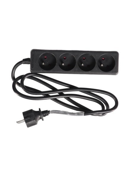 4-VOUDIGE STEKKERDOOS MET KRIMPKOUS - 3G1.5 - 1.5 m - PENAARDE