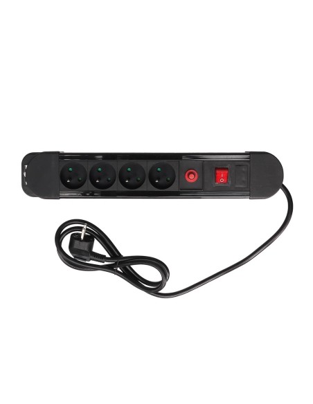 4-WAY SOCKET-OUTLET WITH OVERLOAD PROTECTION - PIN EARTH