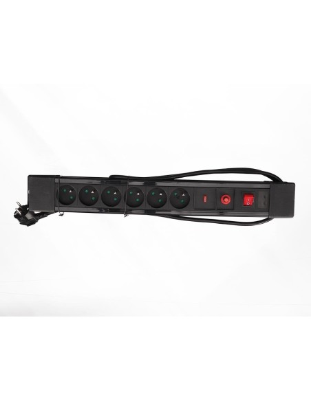 6-WAY SOCKET-OUTLET WITH OVERLOAD & SURGE PROTECTION - PIN EARTH