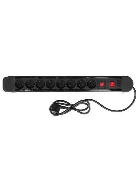 8-WAY SOCKET-OUTLET WITH OVERLOAD PROTECTION - PIN EARTH