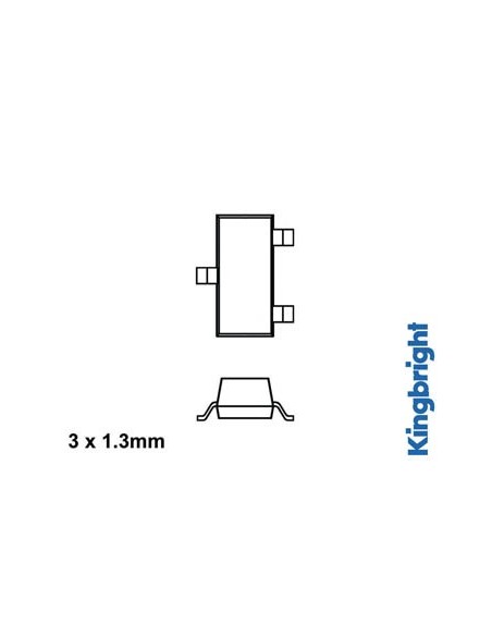 SMD LED 3 x 1.3mm GROEN DIFFUUS