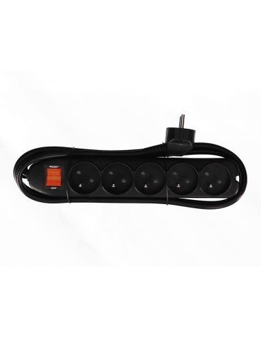 5-WAY SOCKET-OUTLET WITH SWITCH & OVERLOAD...