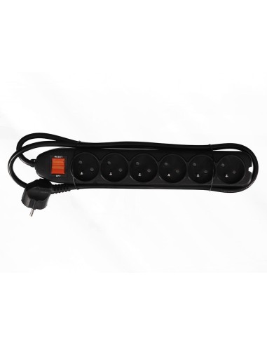 6-VOUDIGE STEKKERDOOS MET SCHAKELAAR &...