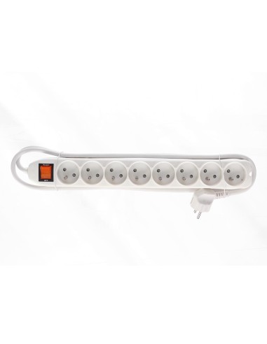 8-WAY SOCKET-OUTLET WITH SWITCH & OVERLOAD...