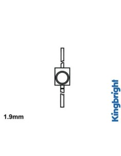 LED SOLID-STATE SUBMINIATURE 1.9mm - ROUGE DIFFUSANT