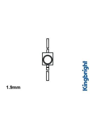 LED SOLID-STATE SUBMINIATURE 1.9mm - ROUGE DIFFUSANT