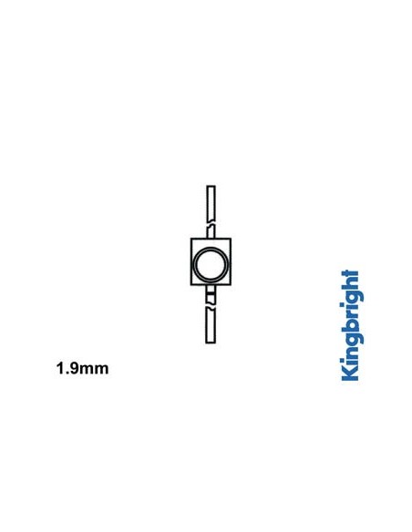 1.9mm SUBMINIATURE SOLID STATE LAMP RED DIFFUSED