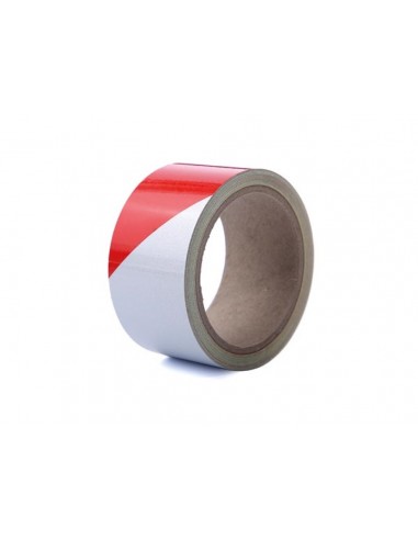 Reflective tape 5cm x 10m - Red/White