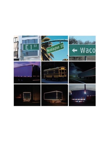 Reflektierendes Wabenband 5cm x 5m - Weiß