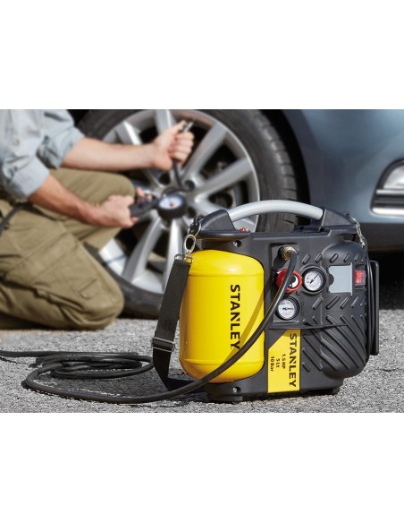 Compressor - Zonder Olie - Compact - 5 L / 1.5 hp / 10 bar