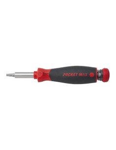 Wiha Screwdriver with bit magazine PocketMax® magnetic...