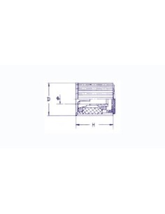 BOUTON (NOIR AVEC LIGNE BLANCHE 20mm/4mm) VERSION ECONOMIQUE