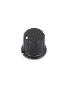 KNOP (ZWART MET WITTE PUNT 24.5mm/6mm)