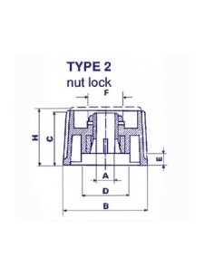 BOUTON  (NOIR 28mm/6mm) 2 PINCES 2
