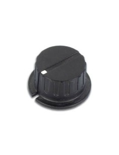 GERÄTEKNOPF (SCHWARZ MIT WEIßEM PUNKT 35.7mm/6mm)