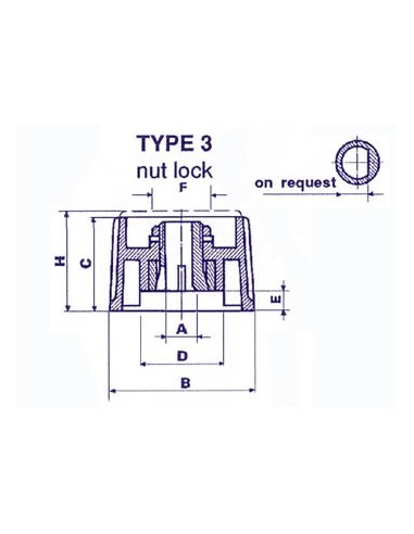 KNOP (ZWART 36mm/6mm)