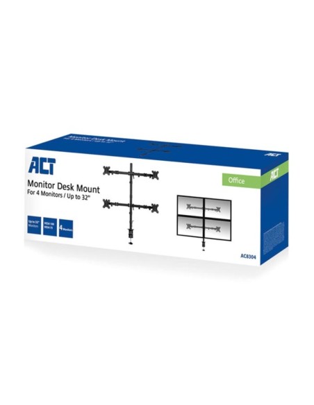 Quad Monitor Arm - Max. 4 screens - 10" up to 32 " - 8kg