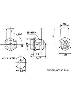 CAMLOCK MIT SCHLÜSSEL 2