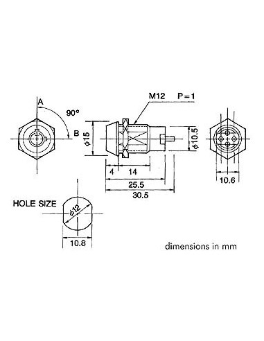 KEY SWITCH 1P ON-ON (SPDT)