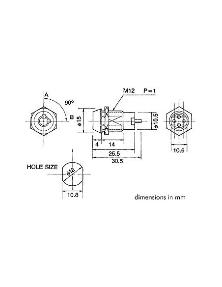 KEY SWITCH 1P ON-ON (SPDT)