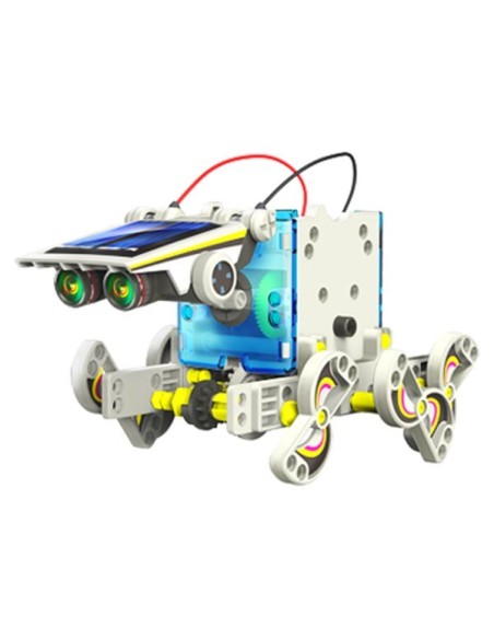 EDUCATIEVE ROBOTKIT OP ZONNE-ENERGIE - 14-IN-1