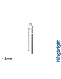 1.8mm STANDARD LED LAMP RED DIFFUSED