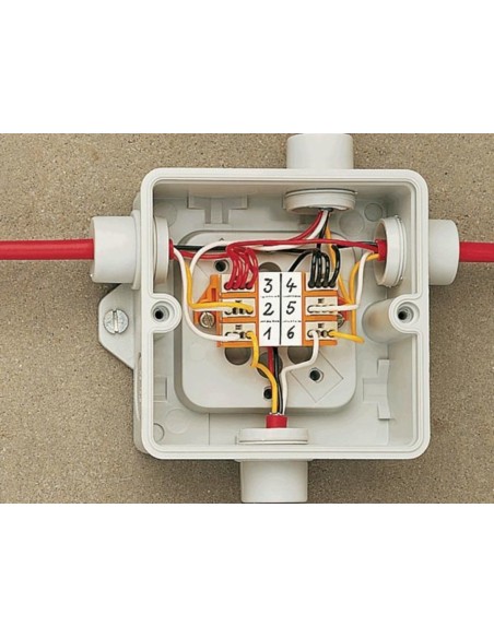 MICRO-VERBINDUNGSDOSENKLEMME - PUSH-WIRE - 4 LEITER - 0.4-0.5 MM - GELB