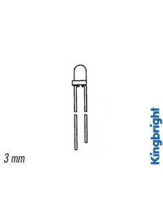 KNIPPERLED 3mm GROEN DIFFUUS