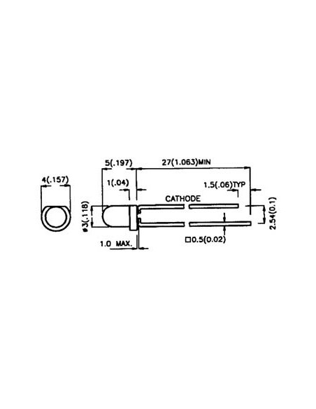 BLINKENDE LED - GRÜN DIFFUS - 3 mm