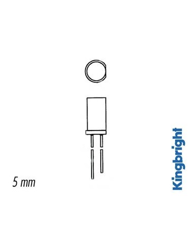 LED - GRÜN DIFFUS - FLACH - 5 mm