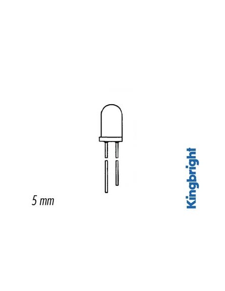 LED CLIGNOTANTE ROUGE DIFFUSANTE 5mm