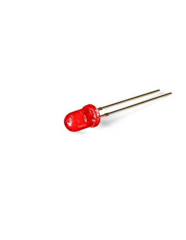 STANDAARD LED 5mm ROOD GLASHELDER