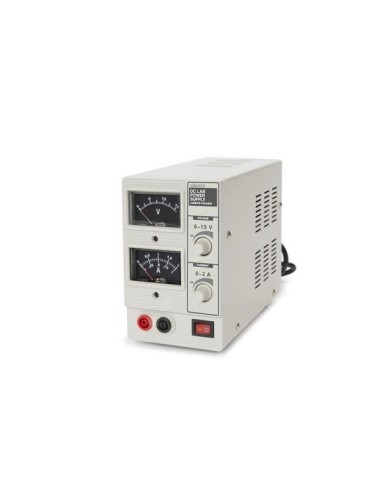 DC REGULATED LAB POWER SUPPLY 0-15 VDC / 0-2 A ANALOG