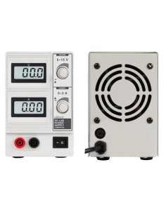 DC LAB POWER SUPPLY 0-15 VDC / 0-3 A MAX WITH DUAL LCD... 2