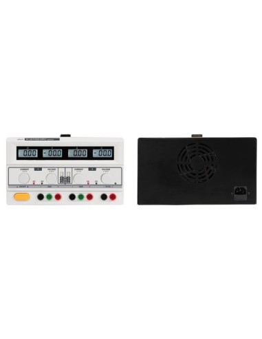 DUAL DC LAB POWER SUPPLY 2x 0-30 VDC / 0-3 A +...