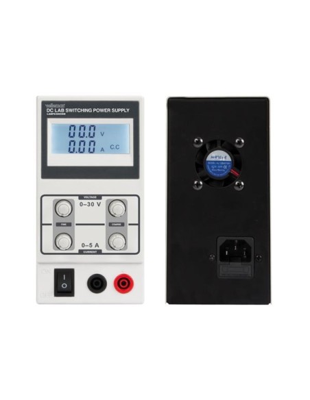 ALIMENTATION DE LABORATOIRE À DÉCOUPAGE 0-30 VCC / 0-5 A MAX / AVEC AFFICHEUR LCD