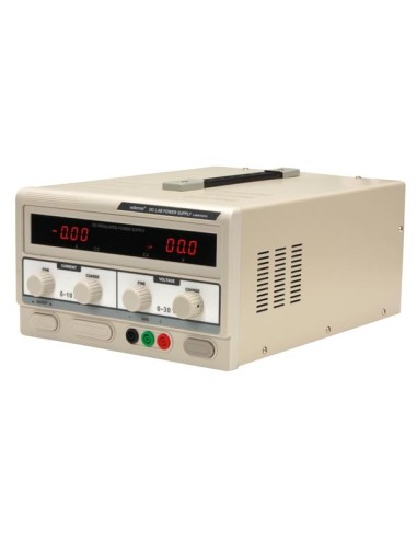 DC-LABORNETZGERÄT 0-30 VDC / 0-10 A MAX. MIT 2 LED-DISPLAYS