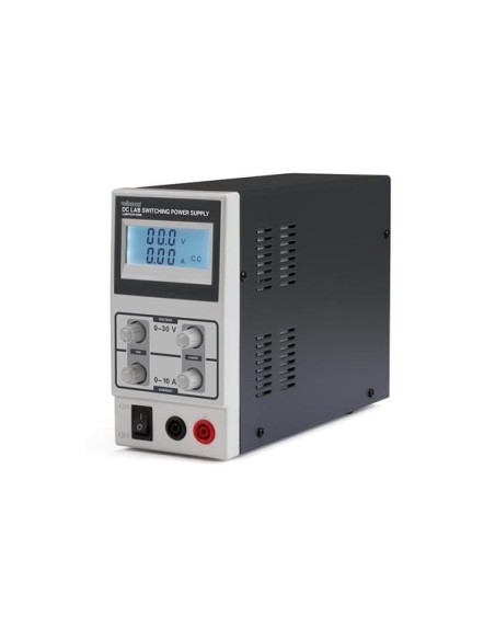 DC LAB SWITCHING MODE POWER SUPPLY 0-30 VDC / 0-10 A MAX WITH LCD DISPLAY