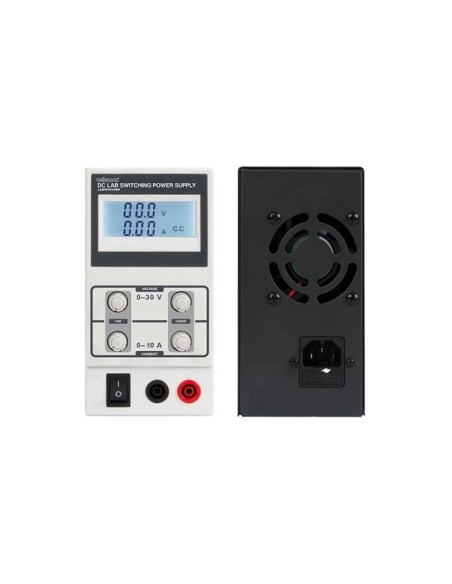 ALIMENTATION DE LABORATOIRE À DÉCOUPAGE 0-30 VCC / 0-10 A MAX / AVEC AFFICHEUR LCD