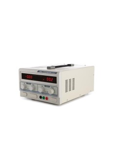 DC-LABOVOEDING 0-50 VDC / 0-5 A MAX MET DUBBEL LED-SCHERM