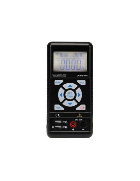 ALIMENTATION DE LABORATOIRE PORTABLE À DÉCOUPAGE 0-30 VCC / 0-3.75 A MAX / AVEC AFFICHEUR LCD