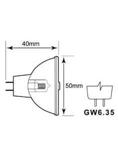 AMPOULE HALOGÈNE PHILIPS 150W / 15V, BRJ G6.35, 3400K, 50h 2