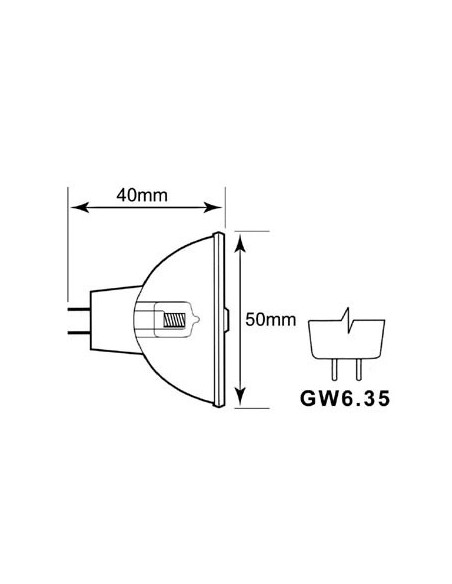 AMPOULE HALOGÈNE PHILIPS 150W / 15V, BRJ G6.35, 3400K, 50h